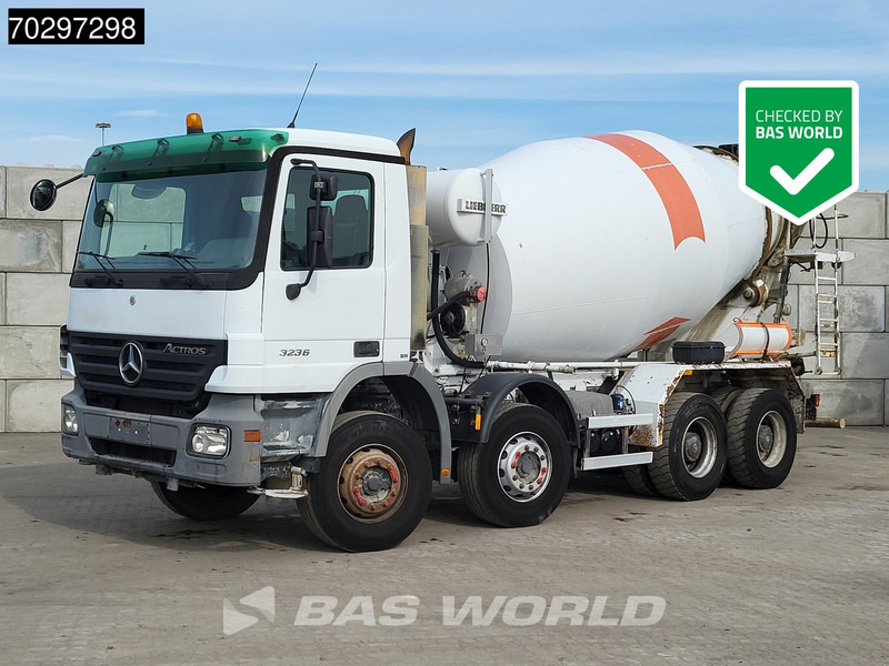 Mercedes-Benz Actros 3236 8X4 9m3 Liebherr 3-Pedals Steelsuspension Big-Axle Euro 3 - Autodomíchávač: obrázek 1 Mercedes-Benz Actros 3236 8X4 9m3 Liebherr 3-Pedals Steelsuspension Big-Axle Euro 3 - Autodomíchávač: obrázek 1