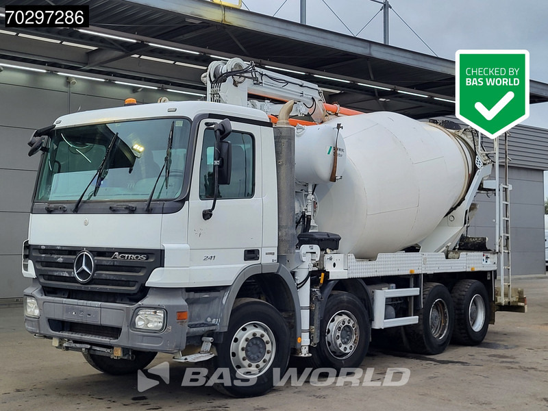 Mercedes-Benz Actros 3241 8X4 21meter Pump + 7m3 Stetter Mixer Steelsuspension Big-Axle Manual Euro 5 - Autočerpadlo: obrázek 1 Mercedes-Benz Actros 3241 8X4 21meter Pump + 7m3 Stetter Mixer Steelsuspension Big-Axle Manual Euro 5 - Autočerpadlo: obrázek 1