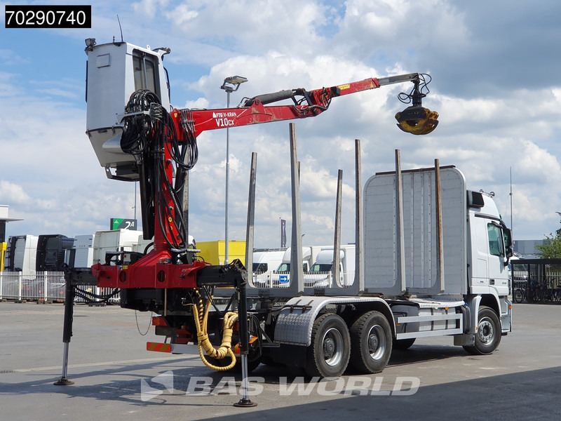 Mercedes-Benz Actros 3346 6X4 Original KM's! FTG V10CX.81 Kran Crane Holztransport Big-Axle Steelsuspension - Lesovůz, Auto s hydraulickou rukou: obrázek 5 Mercedes-Benz Actros 3346 6X4 Original KM's! FTG V10CX.81 Kran Crane Holztransport Big-Axle Steelsuspension - Lesovůz, Auto s hydraulickou rukou: obrázek 5