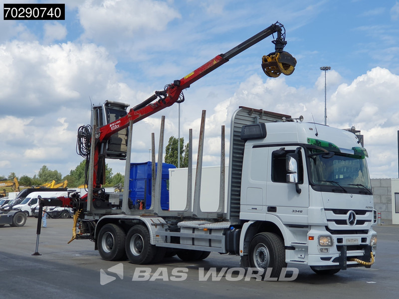 Mercedes-Benz Actros 3346 6X4 Original KM's! FTG V10CX.81 Kran Crane Holztransport Big-Axle Steelsuspension - Lesovůz, Auto s hydraulickou rukou: obrázek 3 Mercedes-Benz Actros 3346 6X4 Original KM's! FTG V10CX.81 Kran Crane Holztransport Big-Axle Steelsuspension - Lesovůz, Auto s hydraulickou rukou: obrázek 3