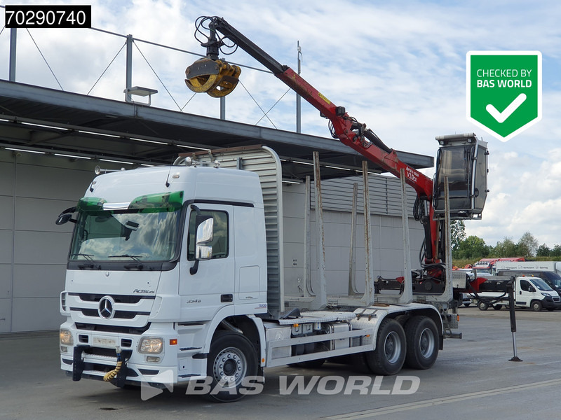 Mercedes-Benz Actros 3346 6X4 Original KM's! FTG V10CX.81 Kran Crane Holztransport Big-Axle Steelsuspension - Lesovůz, Auto s hydraulickou rukou: obrázek 1 Mercedes-Benz Actros 3346 6X4 Original KM's! FTG V10CX.81 Kran Crane Holztransport Big-Axle Steelsuspension - Lesovůz, Auto s hydraulickou rukou: obrázek 1