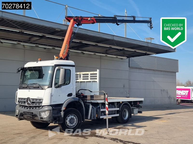 Mercedes-Benz Arocs 1830 4X2 Palfinger PK12.002 EH B Remote Full Steel Big-Axle Euro 6 - Nákladní automobil valníkový/ Plošinový, Auto s hydraulickou rukou: obrázek 1 Mercedes-Benz Arocs 1830 4X2 Palfinger PK12.002 EH B Remote Full Steel Big-Axle Euro 6 - Nákladní automobil valníkový/ Plošinový, Auto s hydraulickou rukou: obrázek 1