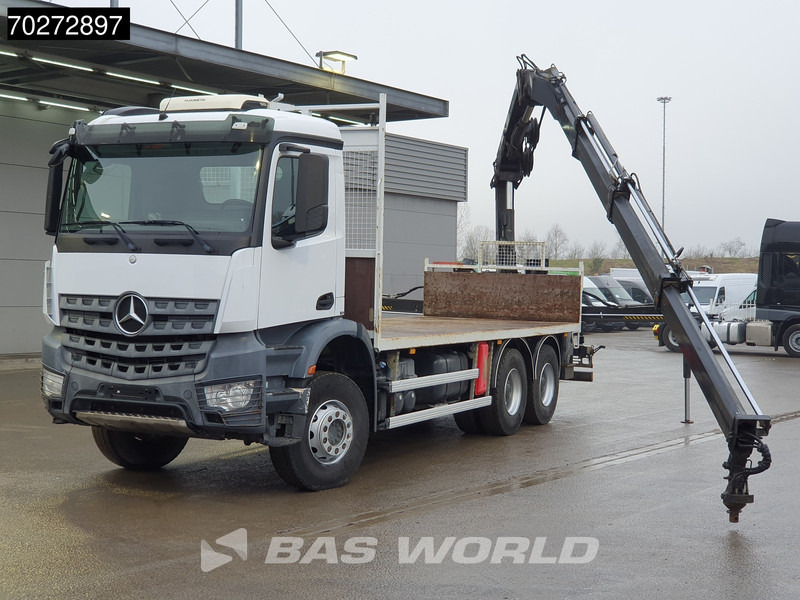 Mercedes-Benz Arocs 2636 6X4 Hiab 144 E-3 Hipro Kran Crane Remote Full Steel Euro 6 - Nákladní automobil valníkový/ Plošinový, Auto s hydraulickou rukou: obrázek 5 Mercedes-Benz Arocs 2636 6X4 Hiab 144 E-3 Hipro Kran Crane Remote Full Steel Euro 6 - Nákladní automobil valníkový/ Plošinový, Auto s hydraulickou rukou: obrázek 5
