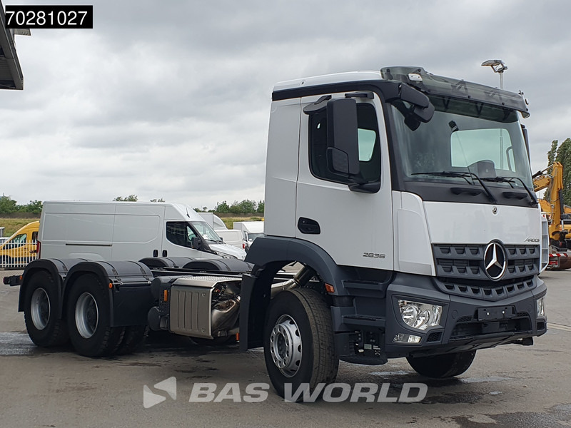 Mercedes-Benz Arocs 2636 6X4 NEW chassis Flywheel PTO Big-Axle Automatic Steelsuspension Euro 6 - Podvozek s kabinou: obrázek 3 Mercedes-Benz Arocs 2636 6X4 NEW chassis Flywheel PTO Big-Axle Automatic Steelsuspension Euro 6 - Podvozek s kabinou: obrázek 3