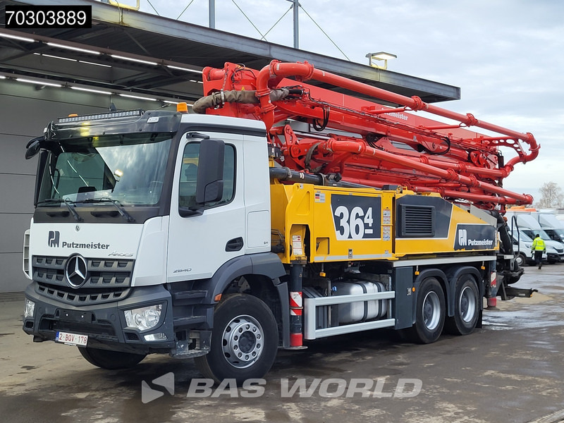 Autočerpadlo Mercedes-Benz Arocs 2640 Arocs 6X4 Belgium Truck Putzmeister 36mtrs Concrete Pump Euro 6: obrázek 7
