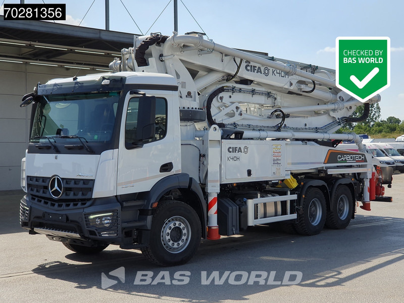 Mercedes-Benz Arocs 3343 6X4 CIFA K40H Carbotech Pump 5 arm Big-Axle Navi Euro 6 - Autočerpadlo: obrázek 1 Mercedes-Benz Arocs 3343 6X4 CIFA K40H Carbotech Pump 5 arm Big-Axle Navi Euro 6 - Autočerpadlo: obrázek 1