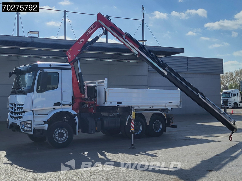 Mercedes-Benz Arocs 3348 6X4 Fasi F195A.2.24 Kran 3 sided tipper 9m3 Big-Axle Navi Euro 6 - Sklápěč, Auto s hydraulickou rukou: obrázek 3 Mercedes-Benz Arocs 3348 6X4 Fasi F195A.2.24 Kran 3 sided tipper 9m3 Big-Axle Navi Euro 6 - Sklápěč, Auto s hydraulickou rukou: obrázek 3