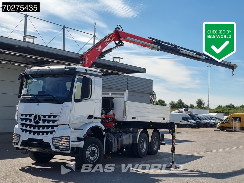 Mercedes-Benz Arocs 3348 6X4 Fassi F255A2.24 Kran Crane 9m3 3-Sided Tipper Big-Axle Euro 6 - Sklápěč, Auto s hydraulickou rukou: obrázek 1 Mercedes-Benz Arocs 3348 6X4 Fassi F255A2.24 Kran Crane 9m3 3-Sided Tipper Big-Axle Euro 6 - Sklápěč, Auto s hydraulickou rukou: obrázek 1