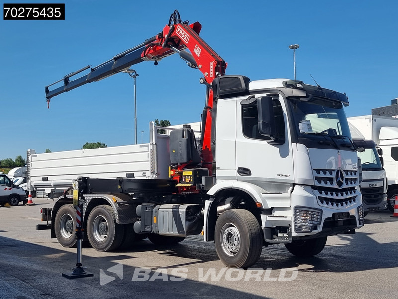 Mercedes-Benz Arocs 3348 6X4 Fassi F255A2.24 Kran Crane 9m3 3-Sided Tipper Big-Axle Euro 6 - Sklápěč, Auto s hydraulickou rukou: obrázek 3 Mercedes-Benz Arocs 3348 6X4 Fassi F255A2.24 Kran Crane 9m3 3-Sided Tipper Big-Axle Euro 6 - Sklápěč, Auto s hydraulickou rukou: obrázek 3