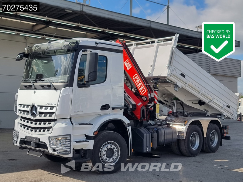 Mercedes-Benz Arocs 3348 6X4 Fassi F255A2.24 Kran Crane 9m3 3-Sided Tipper Big-Axle Euro 6 leasing Mercedes-Benz Arocs 3348 6X4 Fassi F255A2.24 Kran Crane 9m3 3-Sided Tipper Big-Axle Euro 6: obrázek 10