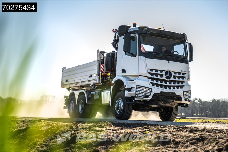 Mercedes-Benz Arocs 3348 6X6 Fassi F255A.2.24 xe-dynamic Kran Dreiseitenkipper Navi Euro 6 - Sklápěč, Auto s hydraulickou rukou: obrázek 5 Mercedes-Benz Arocs 3348 6X6 Fassi F255A.2.24 xe-dynamic Kran Dreiseitenkipper Navi Euro 6 - Sklápěč, Auto s hydraulickou rukou: obrázek 5