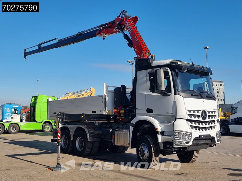 Mercedes-Benz Arocs 3348 6X6 Full Steel Retarder Fassi 25T/M Crane Kran Euro 6 - Sklápěč, Auto s hydraulickou rukou: obrázek 3 Mercedes-Benz Arocs 3348 6X6 Full Steel Retarder Fassi 25T/M Crane Kran Euro 6 - Sklápěč, Auto s hydraulickou rukou: obrázek 3