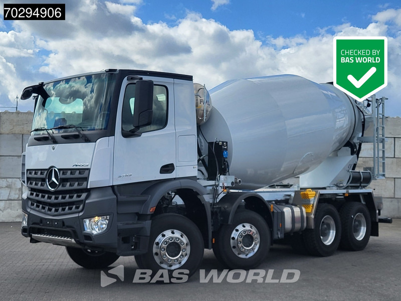 Mercedes-Benz Arocs 3743 8X4 New! 10m3 FML BSH 103 Mixer Steelsuspension Big-Axle Automatic Euro 6 - Autodomíchávač: obrázek 1 Mercedes-Benz Arocs 3743 8X4 New! 10m3 FML BSH 103 Mixer Steelsuspension Big-Axle Automatic Euro 6 - Autodomíchávač: obrázek 1