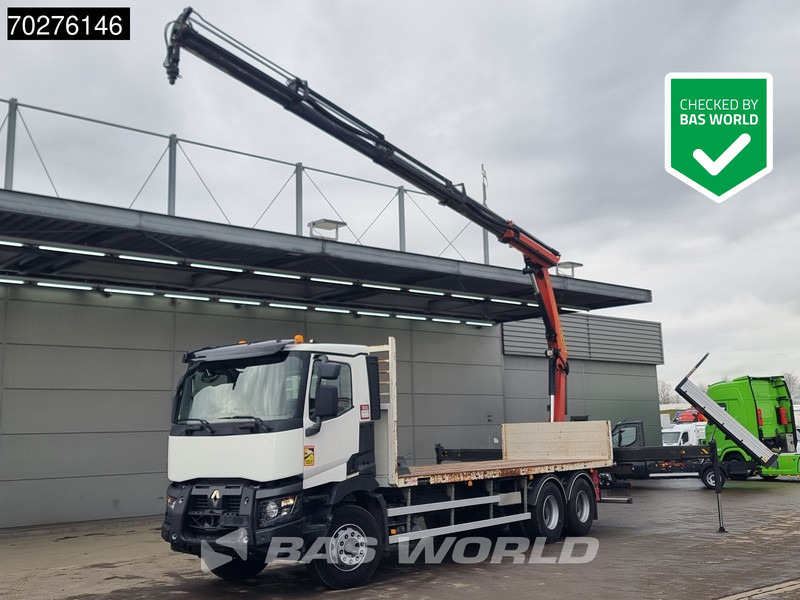 Renault C 380 6X4 Palfinger PK18002-EH C Remote Retarder Euro 6 - Nákladní automobil valníkový/ Plošinový, Auto s hydraulickou rukou: obrázek 1 Renault C 380 6X4 Palfinger PK18002-EH C Remote Retarder Euro 6 - Nákladní automobil valníkový/ Plošinový, Auto s hydraulickou rukou: obrázek 1