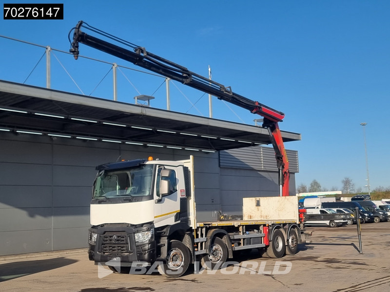 Renault C 380 8X2 Palfinger PK24001K Remote Lenkachse Euro 6 - Nákladní automobil valníkový/ Plošinový, Auto s hydraulickou rukou: obrázek 1 Renault C 380 8X2 Palfinger PK24001K Remote Lenkachse Euro 6 - Nákladní automobil valníkový/ Plošinový, Auto s hydraulickou rukou: obrázek 1