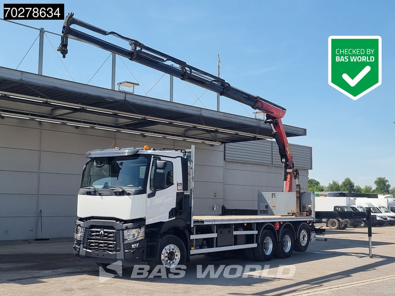Renault C 480 8X4 Palfinger 24.001 SLD5 Kran Crane Lift-Lenkachse Euro 6 - Nákladní automobil valníkový/ Plošinový, Auto s hydraulickou rukou: obrázek 1 Renault C 480 8X4 Palfinger 24.001 SLD5 Kran Crane Lift-Lenkachse Euro 6 - Nákladní automobil valníkový/ Plošinový, Auto s hydraulickou rukou: obrázek 1
