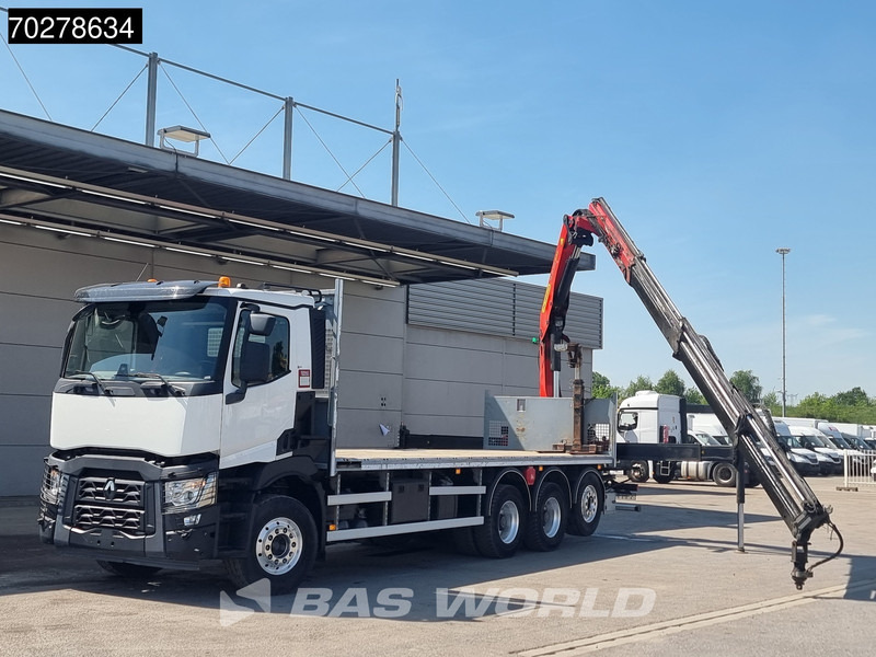 Renault C 480 8X4 Palfinger 24.001 SLD5 Kran Crane Lift-Lenkachse Euro 6 - Nákladní automobil valníkový/ Plošinový, Auto s hydraulickou rukou: obrázek 5 Renault C 480 8X4 Palfinger 24.001 SLD5 Kran Crane Lift-Lenkachse Euro 6 - Nákladní automobil valníkový/ Plošinový, Auto s hydraulickou rukou: obrázek 5
