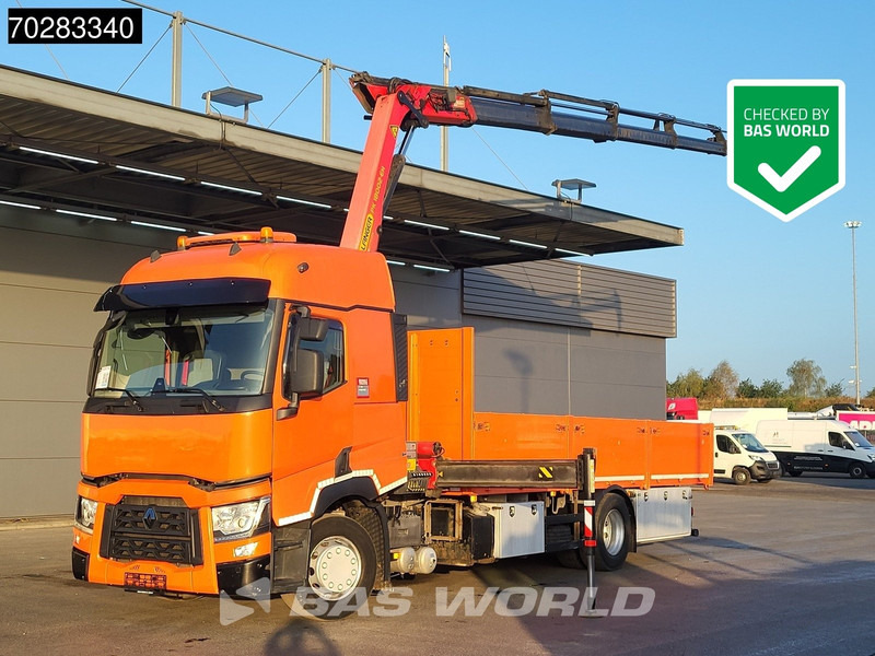 Renault T 380 4X2 Palfinger PK18002-EH Kran Crane Retarder Standklima Euro 6 - Nákladní automobil valníkový/ Plošinový, Auto s hydraulickou rukou: obrázek 1 Renault T 380 4X2 Palfinger PK18002-EH Kran Crane Retarder Standklima Euro 6 - Nákladní automobil valníkový/ Plošinový, Auto s hydraulickou rukou: obrázek 1