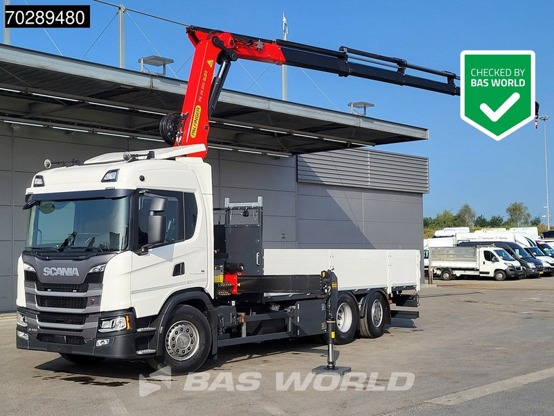 Scania G410 6X2 New! Palfinger PK24.001 SLD 5 Crane Kran Retarder Lift+Steering Axle LED ACC - Nákladní automobil valníkový/ Plošinový, Auto s hydraulickou rukou: obrázek 1 Scania G410 6X2 New! Palfinger PK24.001 SLD 5 Crane Kran Retarder Lift+Steering Axle LED ACC - Nákladní automobil valníkový/ Plošinový, Auto s hydraulickou rukou: obrázek 1