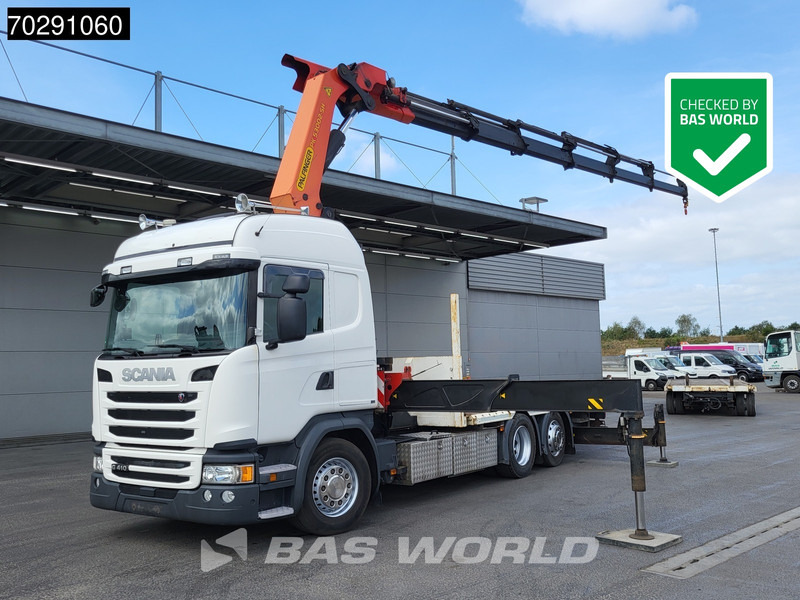 Scania G410 6X2 Palfinger 53002 SH Kran Crane Lift+steering ACC Navi Euro 6 - Nákladní automobil valníkový/ Plošinový, Auto s hydraulickou rukou: obrázek 1 Scania G410 6X2 Palfinger 53002 SH Kran Crane Lift+steering ACC Navi Euro 6 - Nákladní automobil valníkový/ Plošinový, Auto s hydraulickou rukou: obrázek 1
