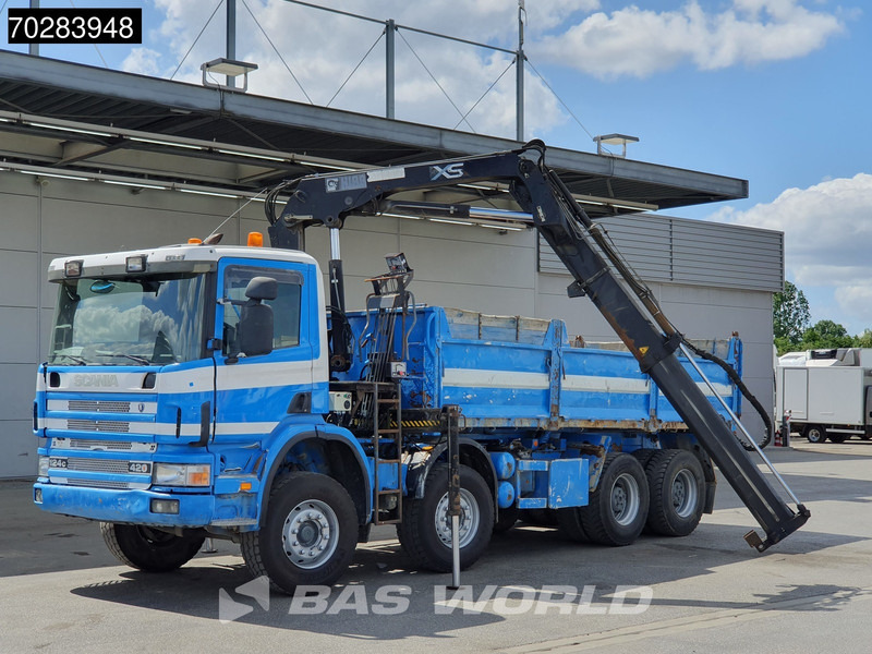 Scania G420 8X4 15m3 tipper Hiab 144 Crane Steelsuspension Manual Big-Axle Euro 3 - Sklápěč, Auto s hydraulickou rukou: obrázek 5 Scania G420 8X4 15m3 tipper Hiab 144 Crane Steelsuspension Manual Big-Axle Euro 3 - Sklápěč, Auto s hydraulickou rukou: obrázek 5