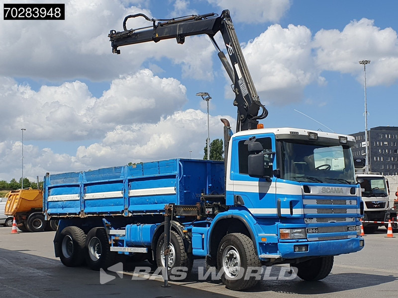 Scania G420 8X4 15m3 tipper Hiab 144 Crane Steelsuspension Manual Big-Axle Euro 3 - Sklápěč, Auto s hydraulickou rukou: obrázek 3 Scania G420 8X4 15m3 tipper Hiab 144 Crane Steelsuspension Manual Big-Axle Euro 3 - Sklápěč, Auto s hydraulickou rukou: obrázek 3