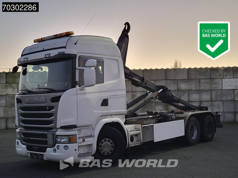 Scania G450 6X2 HIAB XR21Z59 containersystem 3-pedals Retarder Lift-Axle Euro 6 - Hákový nosič kontejnerů: obrázek 1 Scania G450 6X2 HIAB XR21Z59 containersystem 3-pedals Retarder Lift-Axle Euro 6 - Hákový nosič kontejnerů: obrázek 1