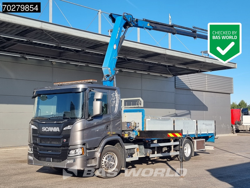 Scania P280 4X2 HMF 1420K-RC Kran Crane Automatic Euro 6 - Nákladní automobil valníkový/ Plošinový, Auto s hydraulickou rukou: obrázek 1 Scania P280 4X2 HMF 1420K-RC Kran Crane Automatic Euro 6 - Nákladní automobil valníkový/ Plošinový, Auto s hydraulickou rukou: obrázek 1