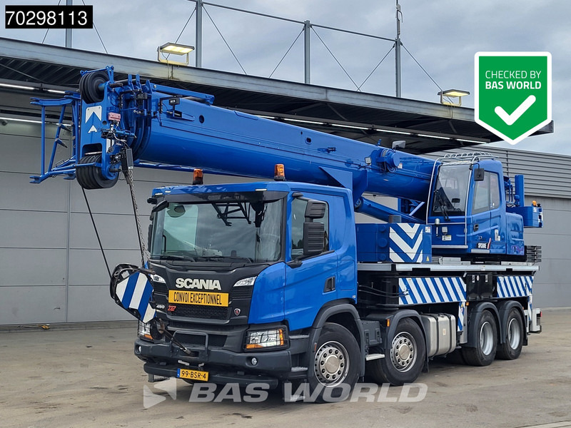 Scania P450 P 8X4 Palfinger/SANY SPC500E Telescopic Crane Retarder Navi Automatic Euro 6 - Nákladní automobil valníkový/ Plošinový, Auto s hydraulickou rukou: obrázek 1 Scania P450 P 8X4 Palfinger/SANY SPC500E Telescopic Crane Retarder Navi Automatic Euro 6 - Nákladní automobil valníkový/ Plošinový, Auto s hydraulickou rukou: obrázek 1