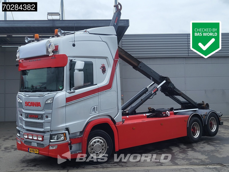 Scania R450 R 6X2 NL-Truck 26t Haak Retarder Liftas Navi Euro 6 - Hákový nosič kontejnerů: obrázek 1 Scania R450 R 6X2 NL-Truck 26t Haak Retarder Liftas Navi Euro 6 - Hákový nosič kontejnerů: obrázek 1