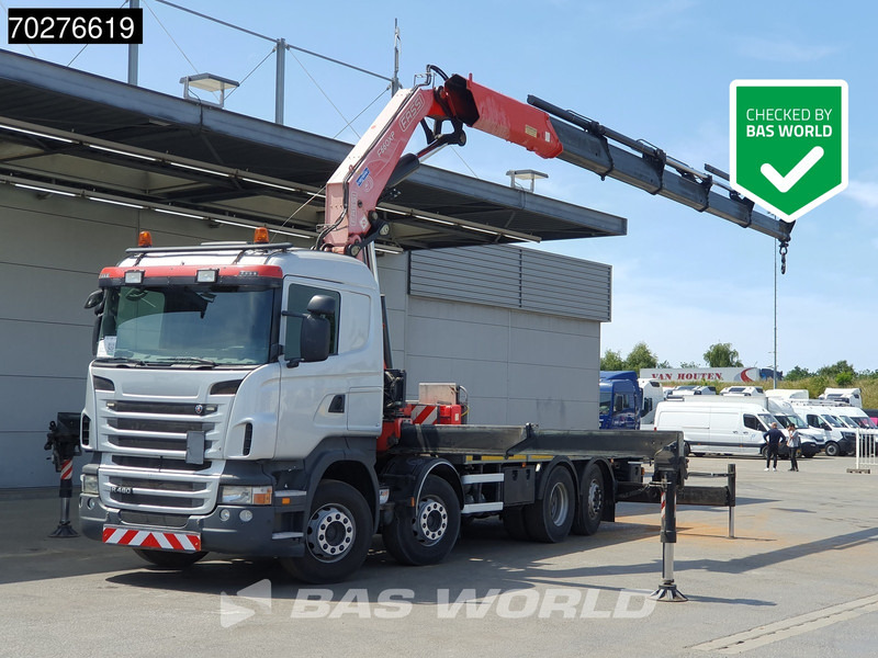 Scania R480 8X2 FASSI F660AXP.25 Manual Retarder Lift+Lenkachse Euro 5 - Nákladní automobil valníkový/ Plošinový, Auto s hydraulickou rukou: obrázek 1 Scania R480 8X2 FASSI F660AXP.25 Manual Retarder Lift+Lenkachse Euro 5 - Nákladní automobil valníkový/ Plošinový, Auto s hydraulickou rukou: obrázek 1
