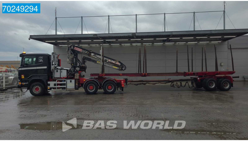 Scania R580 6X4 Holz Kran Diebolt D28 Full-Steell Extentable Trailer leasing Scania R580 6X4 Holz Kran Diebolt D28 Full-Steell Extentable Trailer: obrázek 15