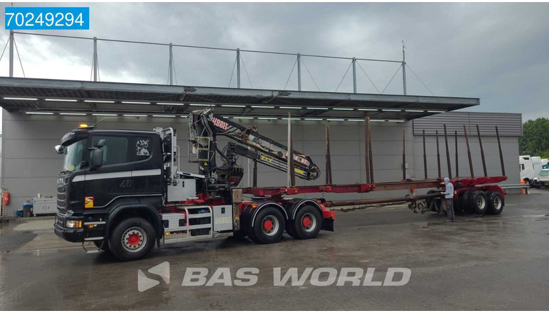 Scania R580 6X4 Holz Kran Diebolt D28 Full-Steell Extentable Trailer leasing Scania R580 6X4 Holz Kran Diebolt D28 Full-Steell Extentable Trailer: obrázek 18