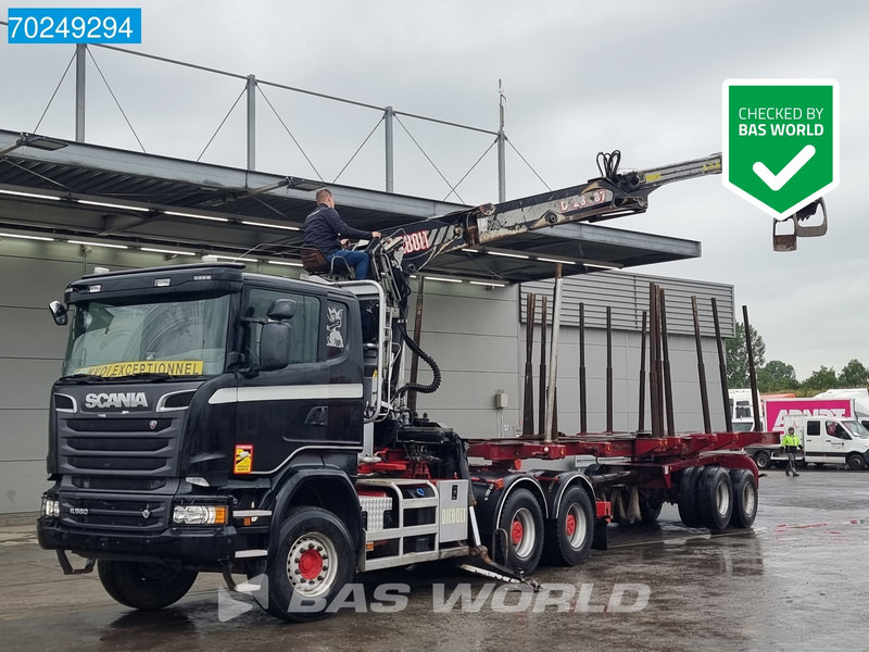 Scania R580 6X4 Holz Kran Diebolt D28 Full-Steell Extentable Trailer - Lesovůz, Auto s hydraulickou rukou: obrázek 1 Scania R580 6X4 Holz Kran Diebolt D28 Full-Steell Extentable Trailer - Lesovůz, Auto s hydraulickou rukou: obrázek 1