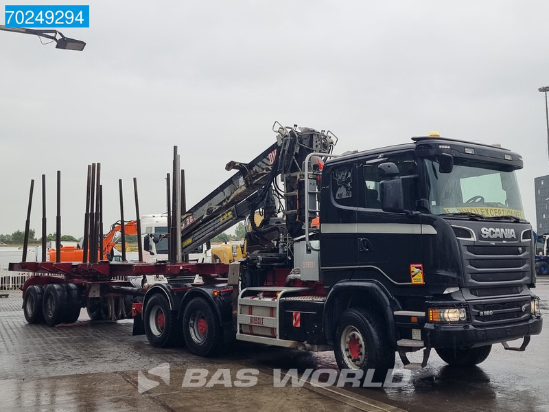 Scania R580 6X4 Holz Kran Diebolt D28 Full-Steell Extentable Trailer leasing Scania R580 6X4 Holz Kran Diebolt D28 Full-Steell Extentable Trailer: obrázek 13