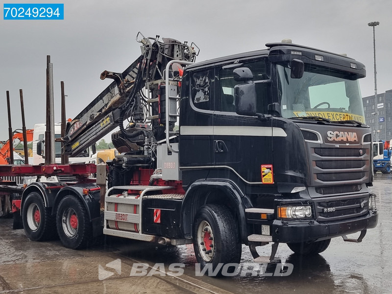 Scania R580 6X4 Holz Kran Diebolt D28 Full-Steell Extentable Trailer leasing Scania R580 6X4 Holz Kran Diebolt D28 Full-Steell Extentable Trailer: obrázek 7