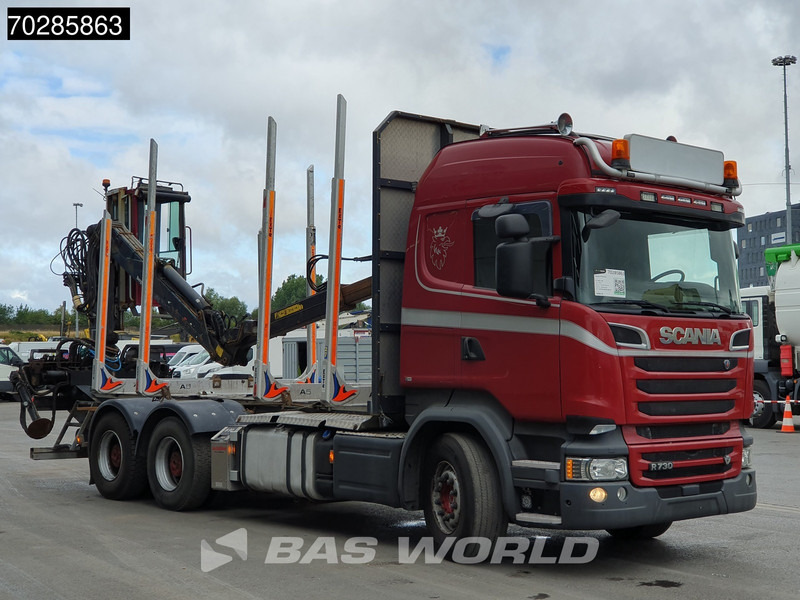 Lesovůz, Auto s hydraulickou rukou Scania R730 R 6X4 HIAB F108S 79 Crane Retarder Xenon BigAxle Loglift Automatic ACC Euro 6: obrázek 13