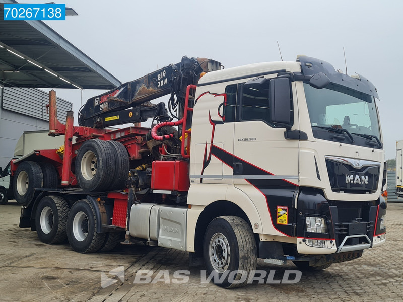 Tahač MAN TGX 26.580 6X4 Jonsered 2490 HolzKran Retarder Hiab Crane Big-Axle XL: obrázek 20