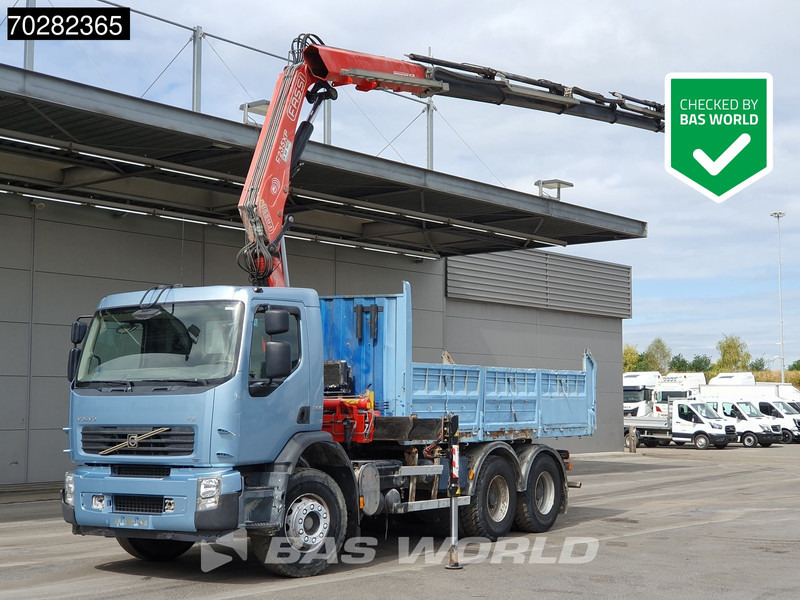 Volvo FE 280 904 6X4 Fassi F215/235AXP26 Crane 10m3 tipper Big-Axle Manual Euro 4 - Sklápěč, Auto s hydraulickou rukou: obrázek 1 Volvo FE 280 904 6X4 Fassi F215/235AXP26 Crane 10m3 tipper Big-Axle Manual Euro 4 - Sklápěč, Auto s hydraulickou rukou: obrázek 1