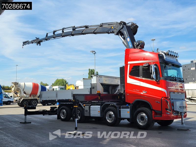 Nákladní automobil valníkový/ Plošinový, Auto s hydraulickou rukou Volvo FH16 650 FH16 8X2 HMF 7020K-RCS Crane + Fly-Jib Lift+Steering-Axle Navi LED ACC Euro 6: obrázek 13
