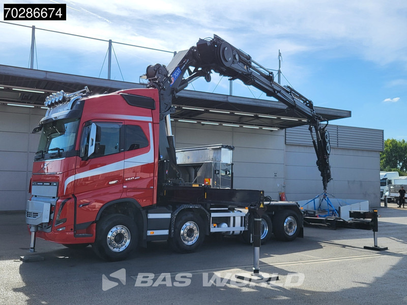 Nákladní automobil valníkový/ Plošinový, Auto s hydraulickou rukou Volvo FH16 650 FH16 8X2 HMF 7020K-RCS Crane + Fly-Jib Lift+Steering-Axle Navi LED ACC Euro 6: obrázek 14