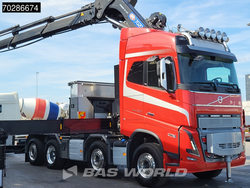Nákladní automobil valníkový/ Plošinový, Auto s hydraulickou rukou Volvo FH16 650 FH16 8X2 HMF 7020K-RCS Crane + Fly-Jib Lift+Steering-Axle Navi LED ACC Euro 6: obrázek 10
