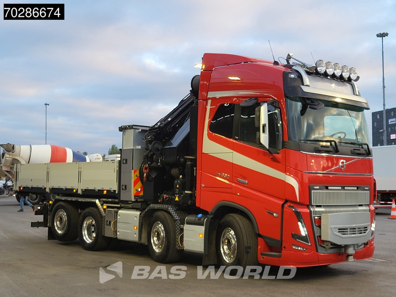 Nákladní automobil valníkový/ Plošinový, Auto s hydraulickou rukou Volvo FH16 650 FH16 8X2 HMF 7020K-RCS Crane + Fly-Jib Lift+Steering-Axle Navi LED ACC Euro 6: obrázek 6