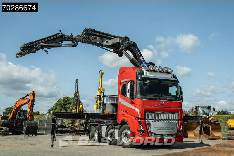 Nákladní automobil valníkový/ Plošinový, Auto s hydraulickou rukou Volvo FH16 650 FH16 8X2 HMF 7020K-RCS Crane + Fly-Jib Lift+Steering-Axle Navi LED ACC Euro 6: obrázek 18