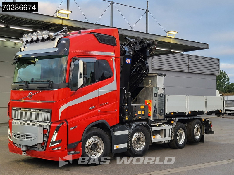 Volvo FH16 650 FH16 8X2 HMF 7020K-RCS Crane + Fly-Jib Lift+Steering-Axle Navi LED ACC Euro 6 - Nákladní automobil valníkový/ Plošinový, Auto s hydraulickou rukou: obrázek 5 Volvo FH16 650 FH16 8X2 HMF 7020K-RCS Crane + Fly-Jib Lift+Steering-Axle Navi LED ACC Euro 6 - Nákladní automobil valníkový/ Plošinový, Auto s hydraulickou rukou: obrázek 5