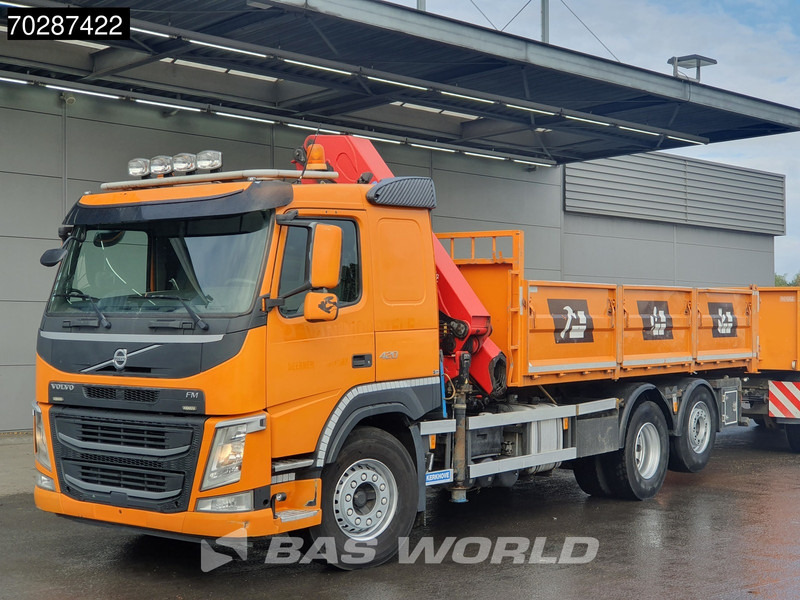 Volvo FM 420 6X2 HMF 2120 K 4 Crane Lift+lenkasche Euro 6 - Sklápěč, Auto s hydraulickou rukou: obrázek 3 Volvo FM 420 6X2 HMF 2120 K 4 Crane Lift+lenkasche Euro 6 - Sklápěč, Auto s hydraulickou rukou: obrázek 3