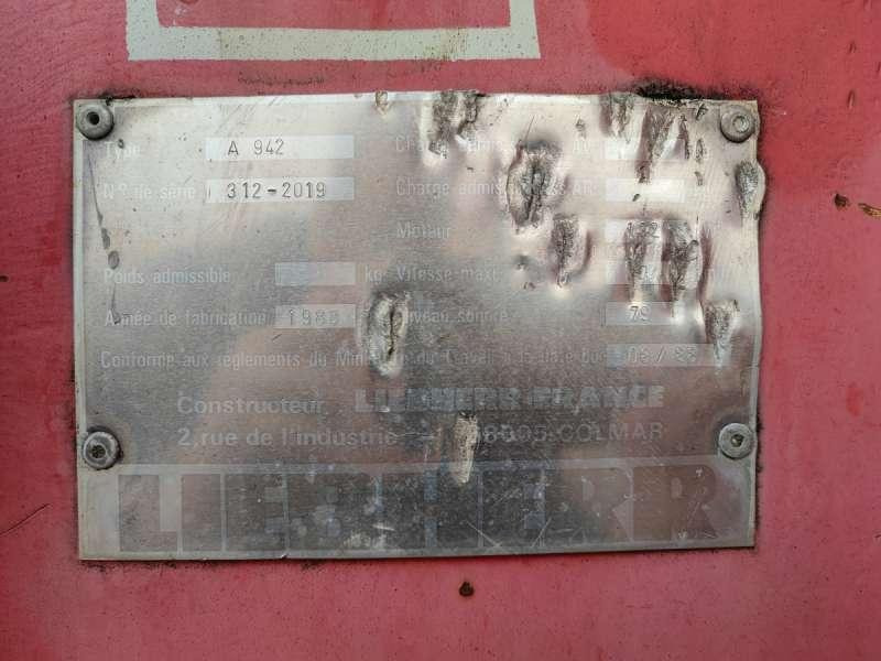 Překládkové rypadlo Liebherr A942: obrázek 29