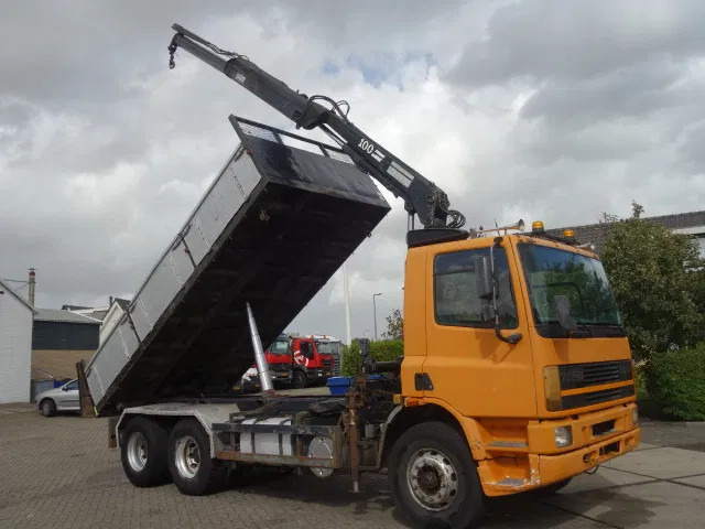 Sklápěč DAF 75ATI 320PK KIPPER EN 10 TON HIAB CRAINE,STEELSPRINGS: obrázek 1