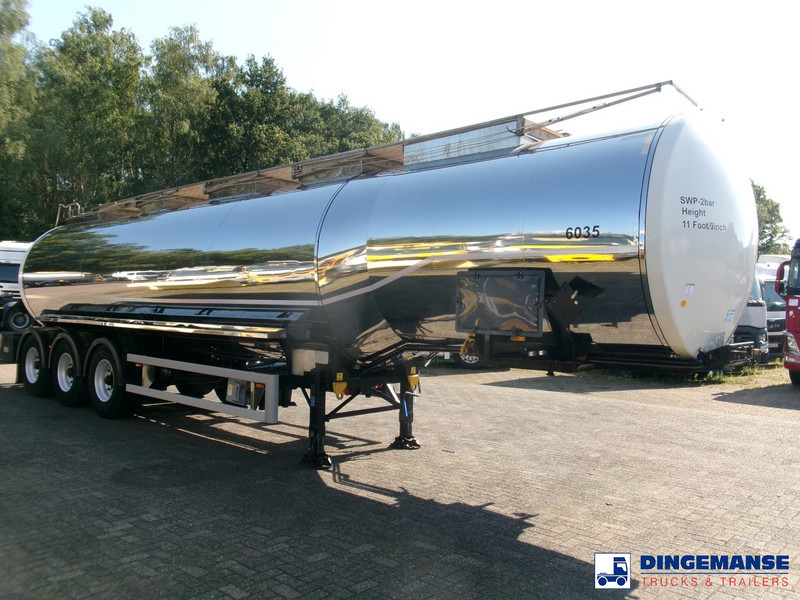 Clayton Chemical tank inox 33 m3 / 1 comp + pump - Cisternový návěs: obrázek 2 Clayton Chemical tank inox 33 m3 / 1 comp + pump - Cisternový návěs: obrázek 2