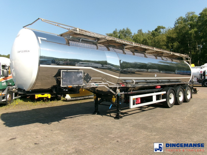 Clayton Chemical tank inox 33 m3 / 1 comp + pump - Cisternový návěs: obrázek 1 Clayton Chemical tank inox 33 m3 / 1 comp + pump - Cisternový návěs: obrázek 1